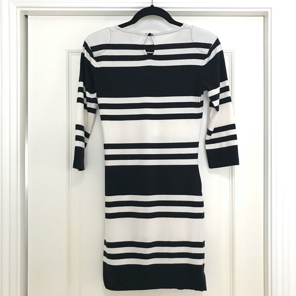 French Connection Jag Striped Stretch Mini Dress-6 - Picture 7 of 8